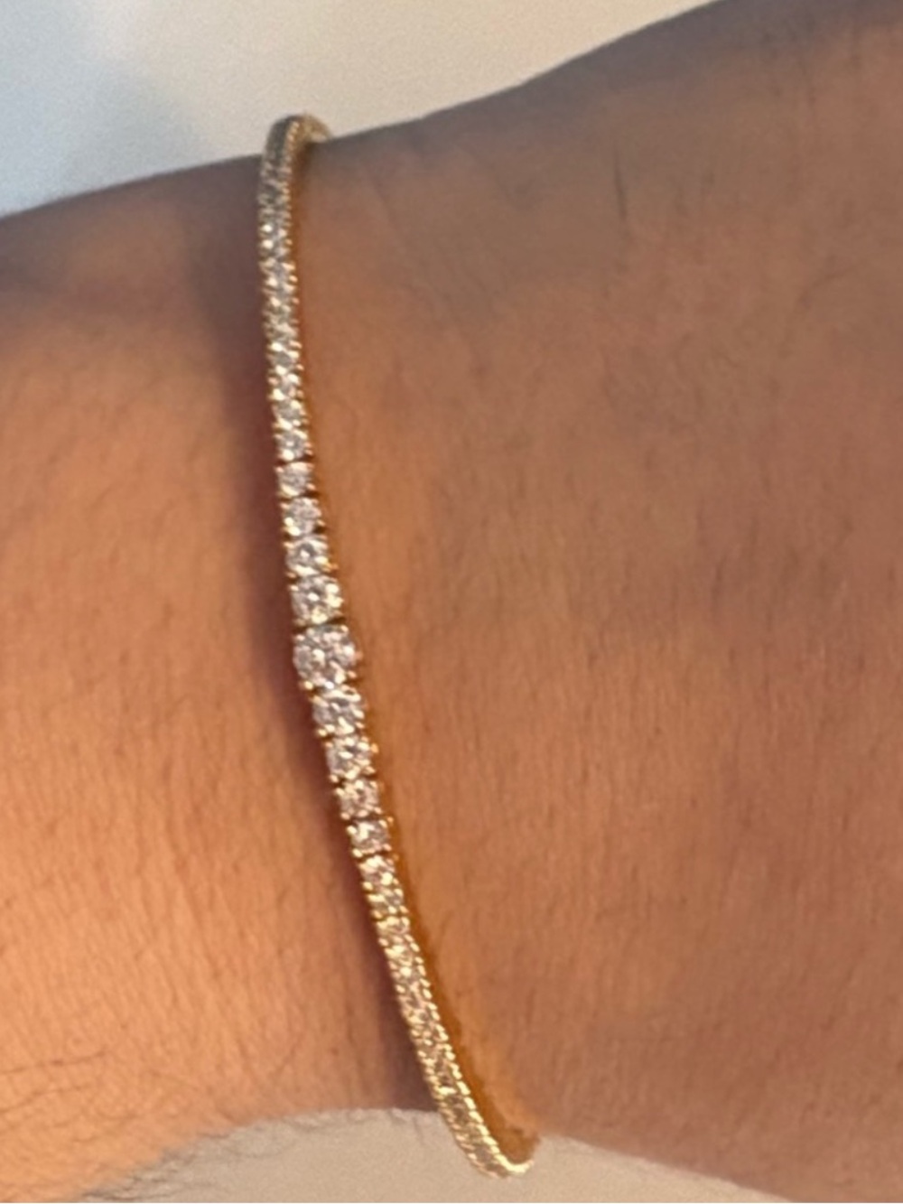 Flexible Lab Diamond Bangle